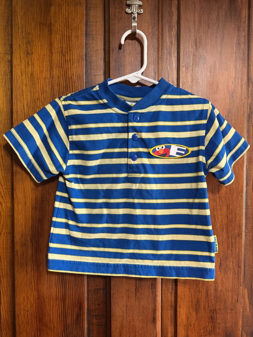 Vintage Y2K Elmo Polo Top Size 3T Striped Nostalgic Sesame Street